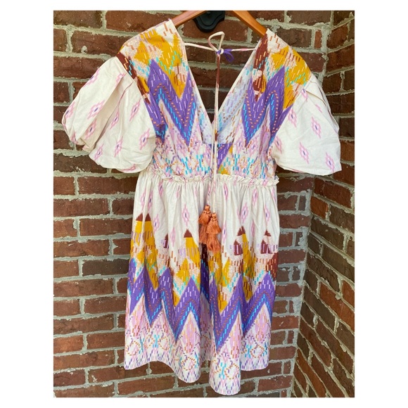 NWT Anthropologie Not So Serious Abstract Embroidered Dress  SZ Small - Picture 8 of 16